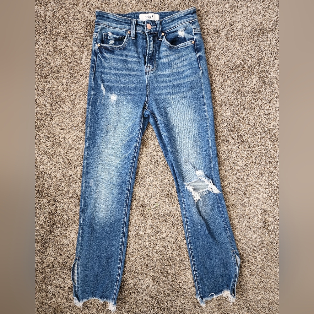 Mica Distressed Skinny Jeans